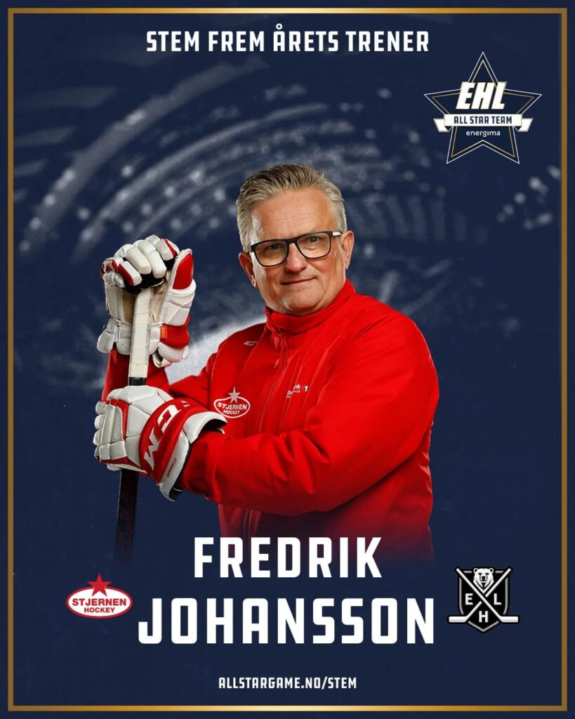 Stem på Fredrik Johansson som årets trener!